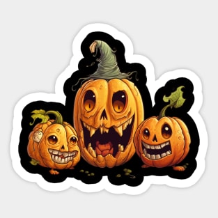 Fun Halloween Pumpkins Sticker